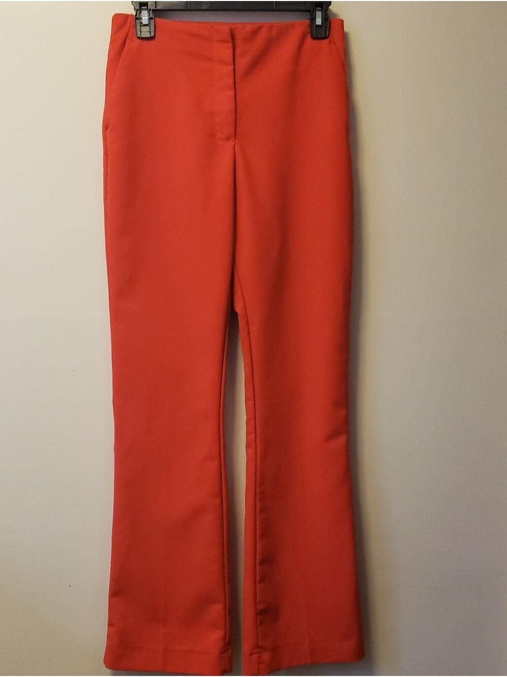 H&M Boot Cut Pants in Bright Orange-Red 70's Vibes!!